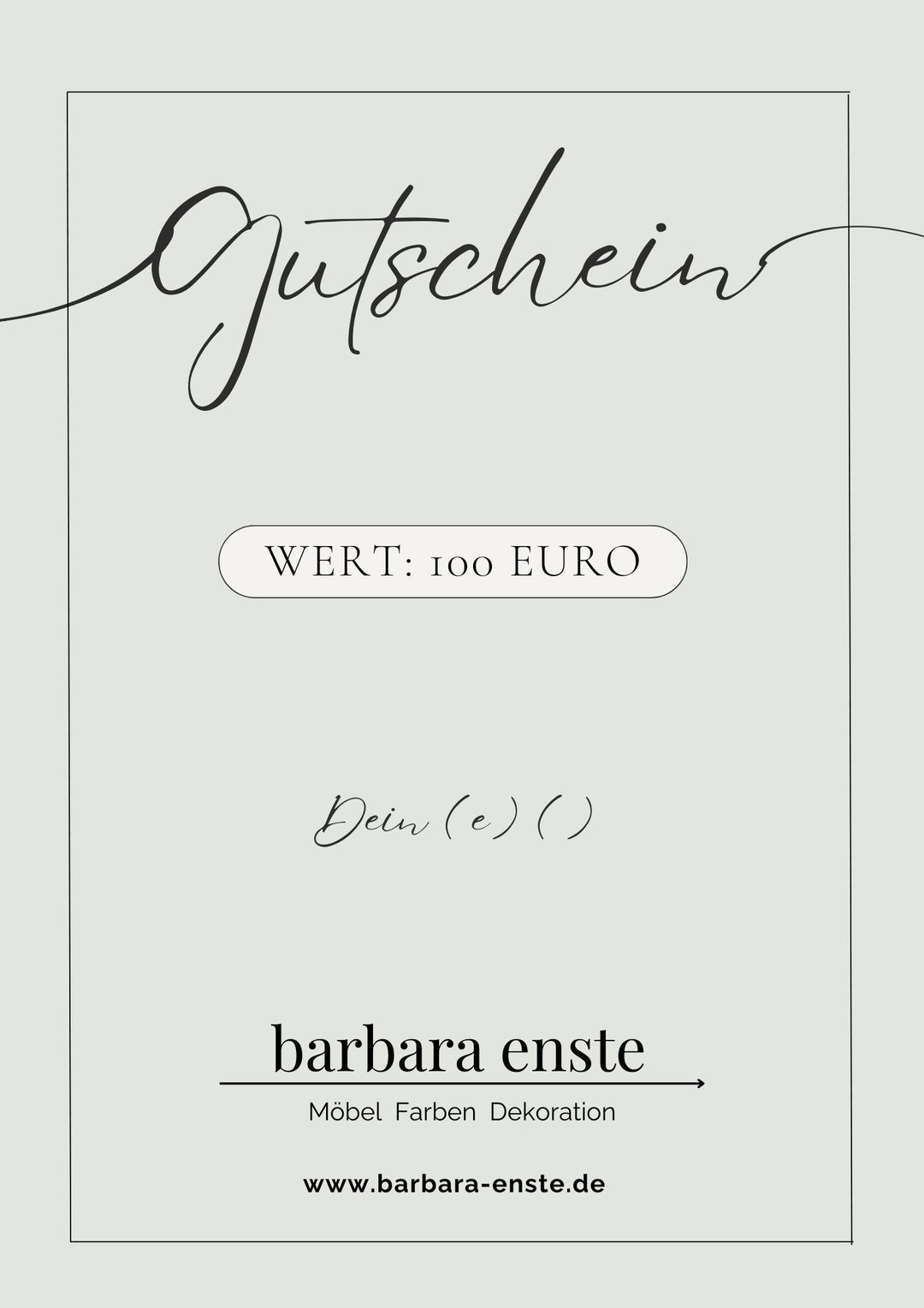 Geschenkgutschein